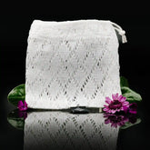 White Shower Soap Bags