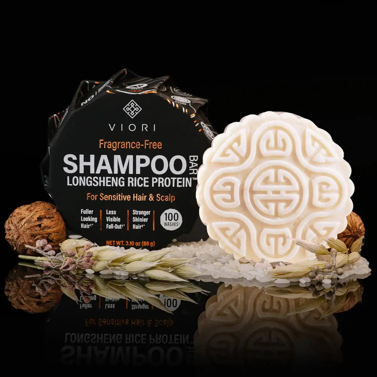 Fragrance-Free Rice Water Shampoo Bar | VIORI