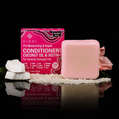 Coconut Oil Repair Conditioner Bar – Damaged Hair | VIORI