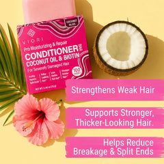 Coconut Oil Repair Conditioner Bar – Damaged Hair | VIORI