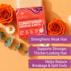 Castor Oil Conditioner Bar – Brittle & Dry Ends | VIORI