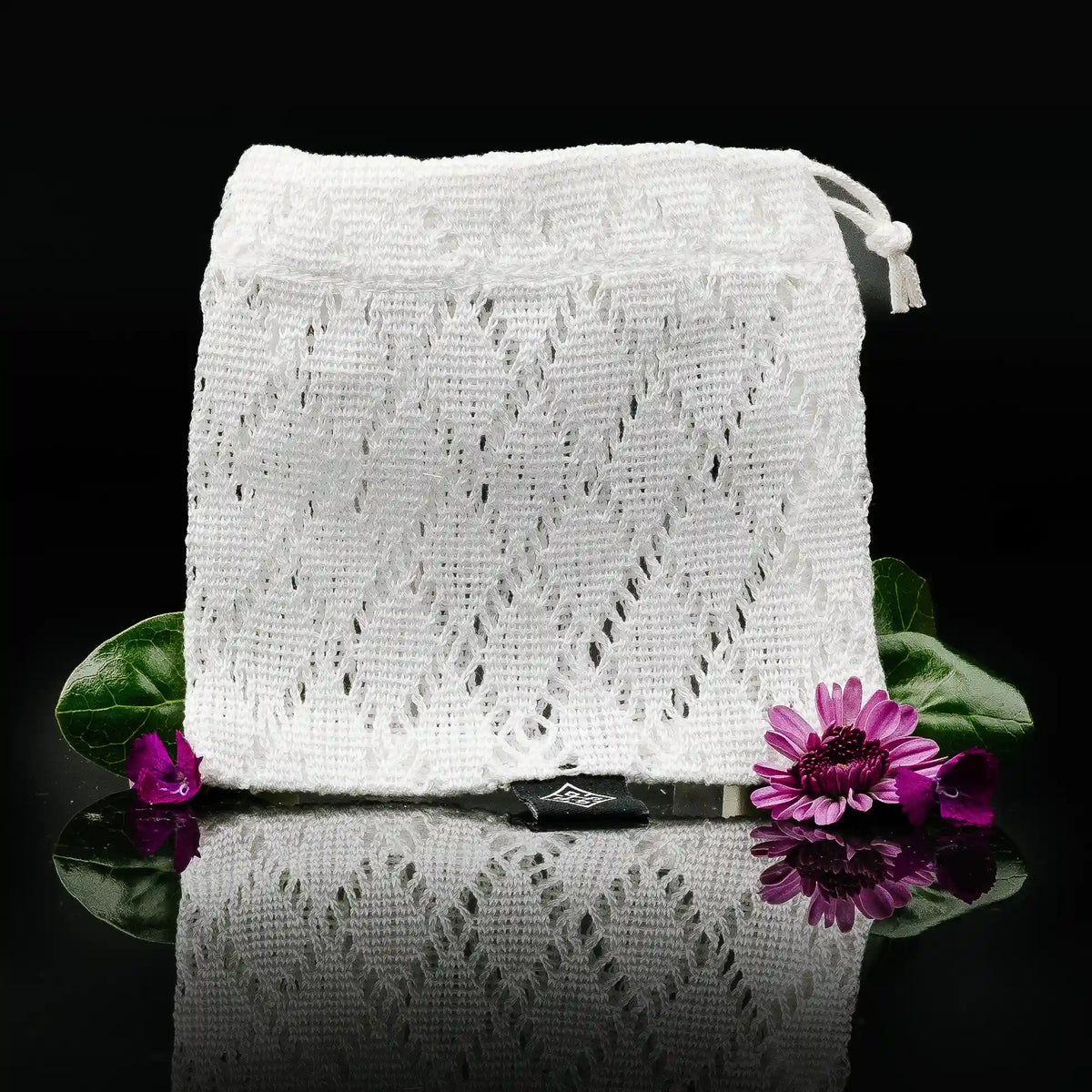 White Shower Soap Bags