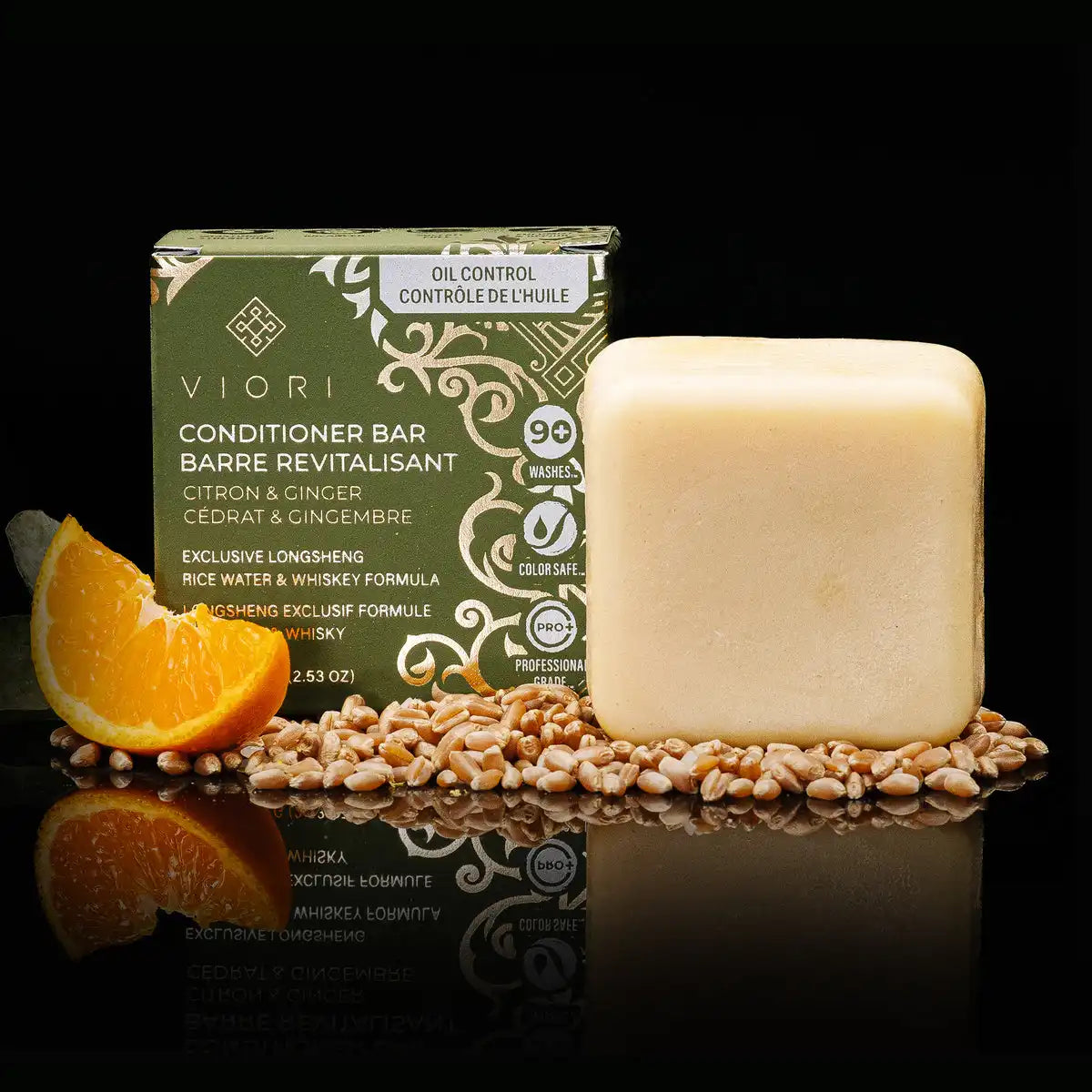 Men's Citron Ginger Conditioner Bar – Oily Hair | VIORI