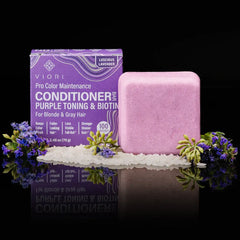 Purple Conditioner Bar with Biotin – Blonde & Gray | VIORI