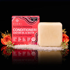 Castor Oil Conditioner Bar – Brittle & Dry Ends | VIORI