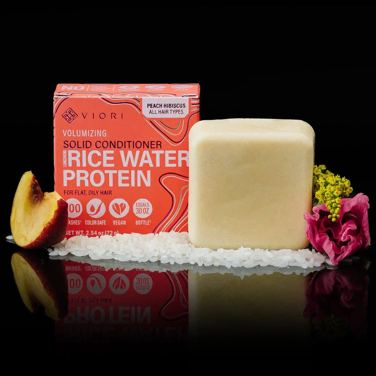 Peach Hibiscus Conditioner Bar