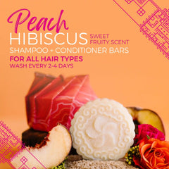 Peach Hibiscus Shampoo Bar