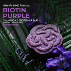 Purple Shampoo Bar with Biotin – Blonde & Gray | VIORI