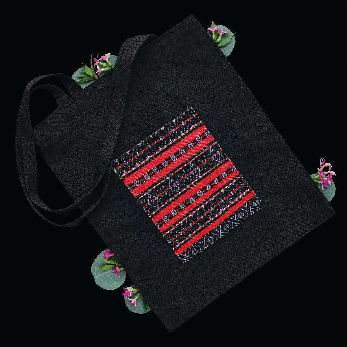 Red Yao Embroidered Bag – Handmade | VIORI