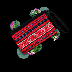 Red Yao Embroidered Bag – Handmade | VIORI